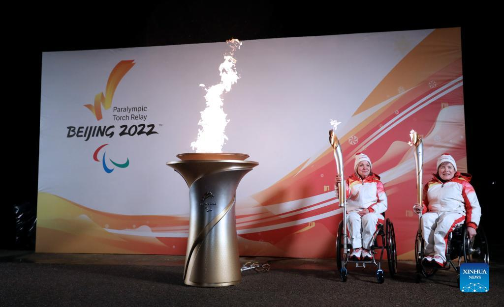Heritage Flame for Beijing Paralympic Winter Games lit at Stoke Mandeville