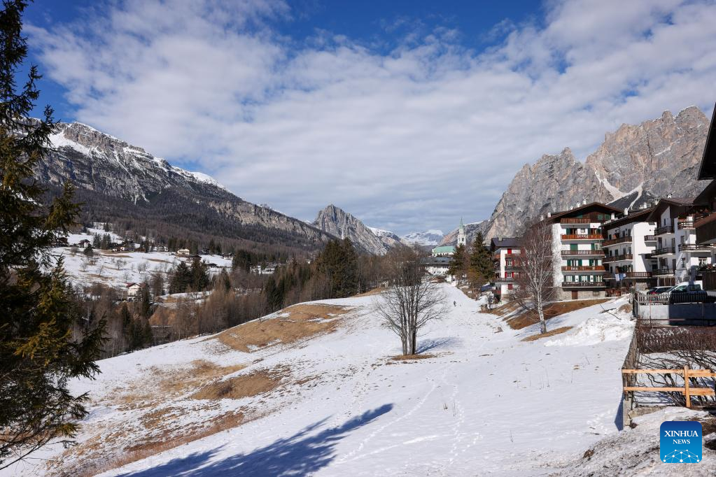 Scenery of Cortina d'Ampezzo in Italy