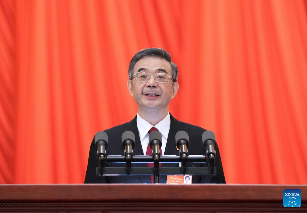 China's national legislature holds 2nd plenary meeting of annual session