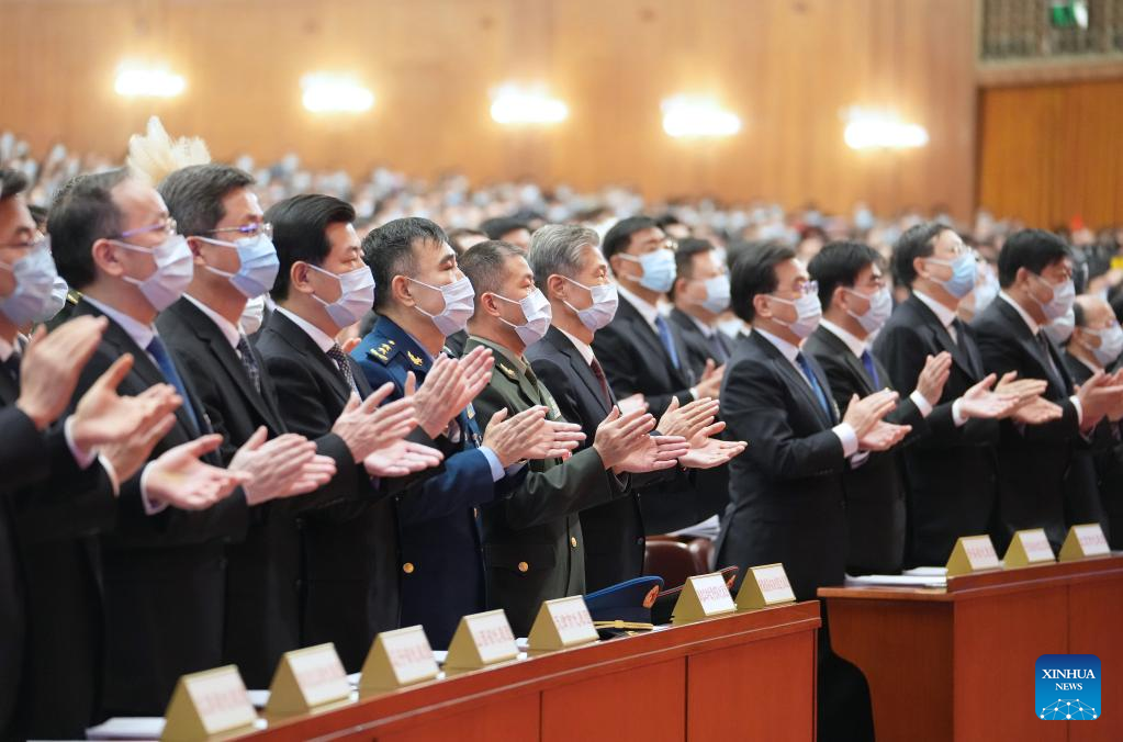 China's national legislature holds 2nd plenary meeting of annual session