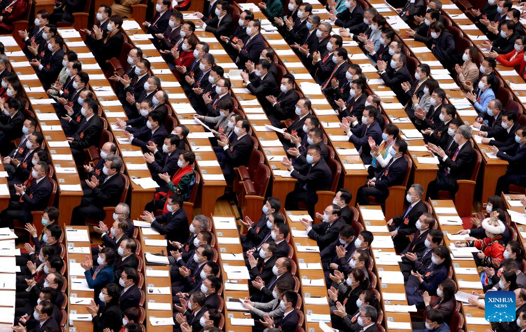 China's national legislature holds 2nd plenary meeting of annual session
