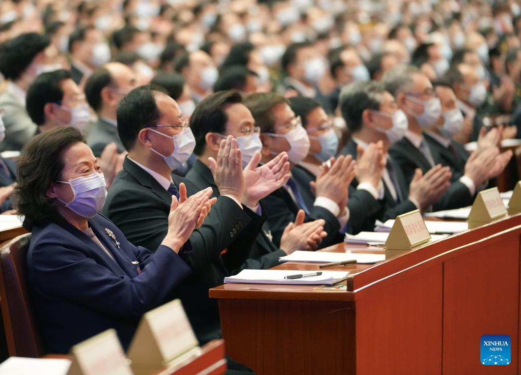 China's national legislature holds 2nd plenary meeting of annual session