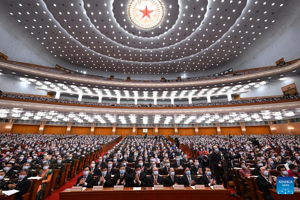 China's national legislature holds 2nd plenary meeting of annual session