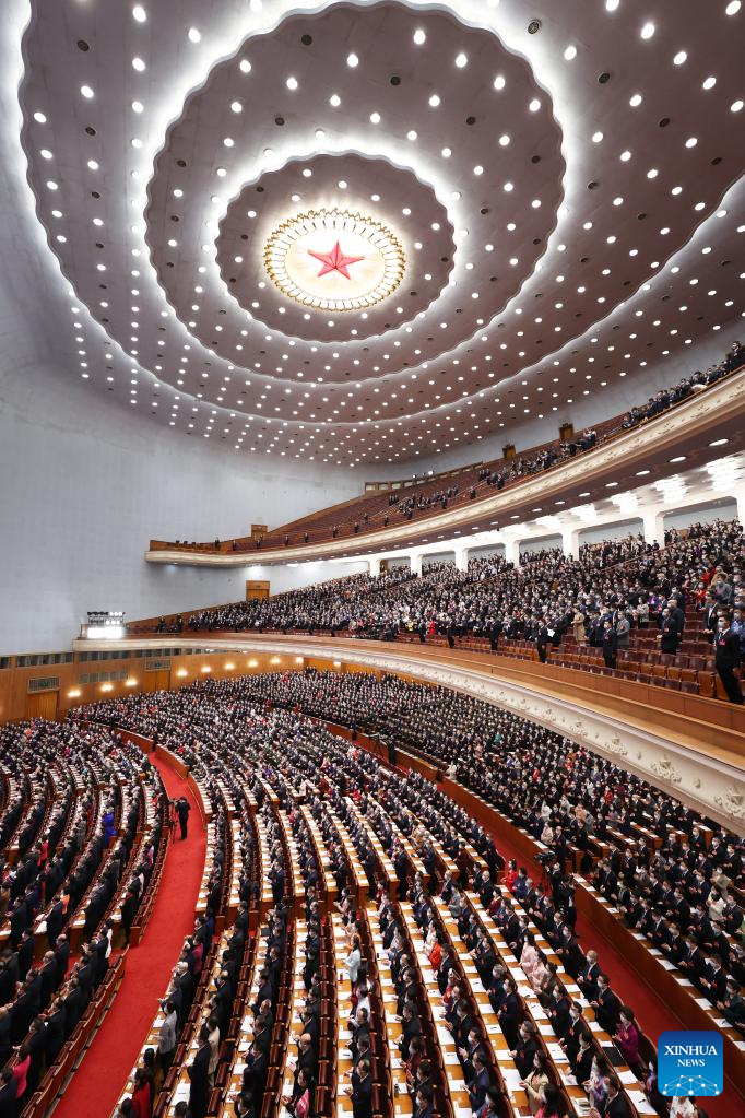 China's national legislature holds 2nd plenary meeting of annual session