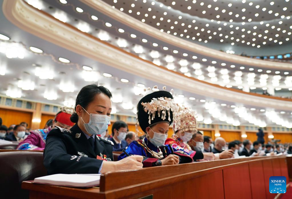 China's national legislature holds 2nd plenary meeting of annual session