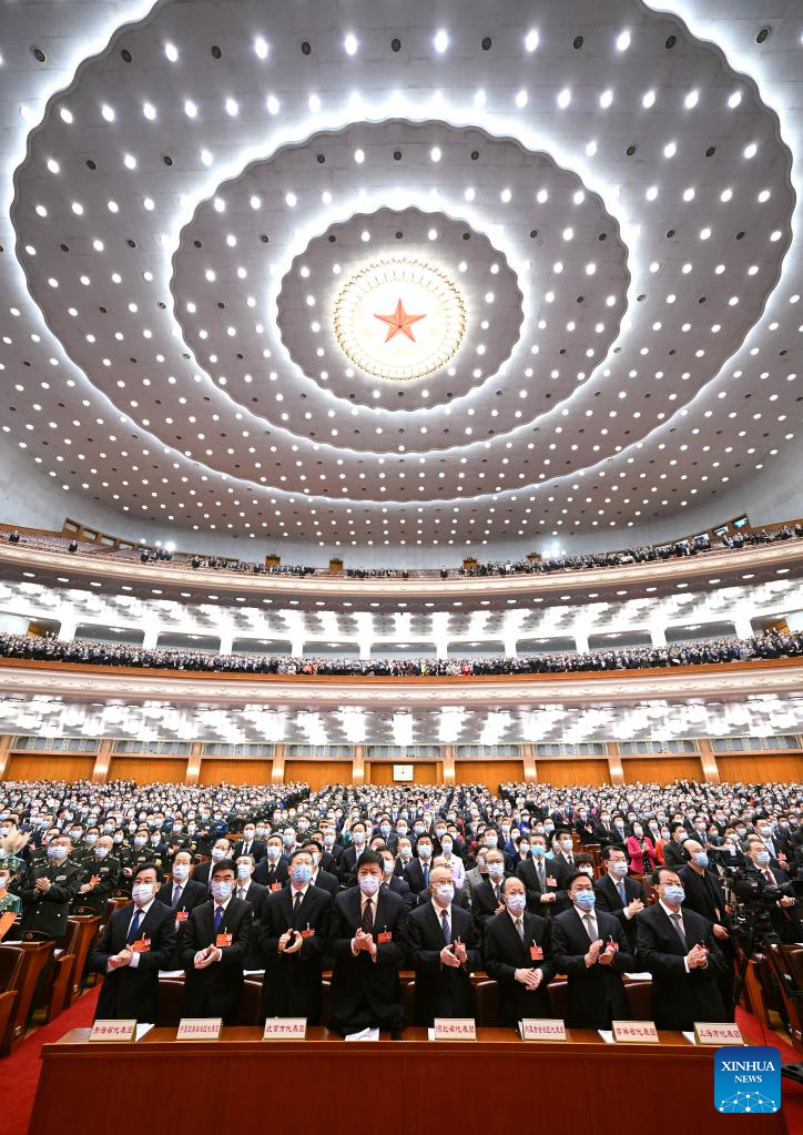 China's national legislature holds 2nd plenary meeting of annual session