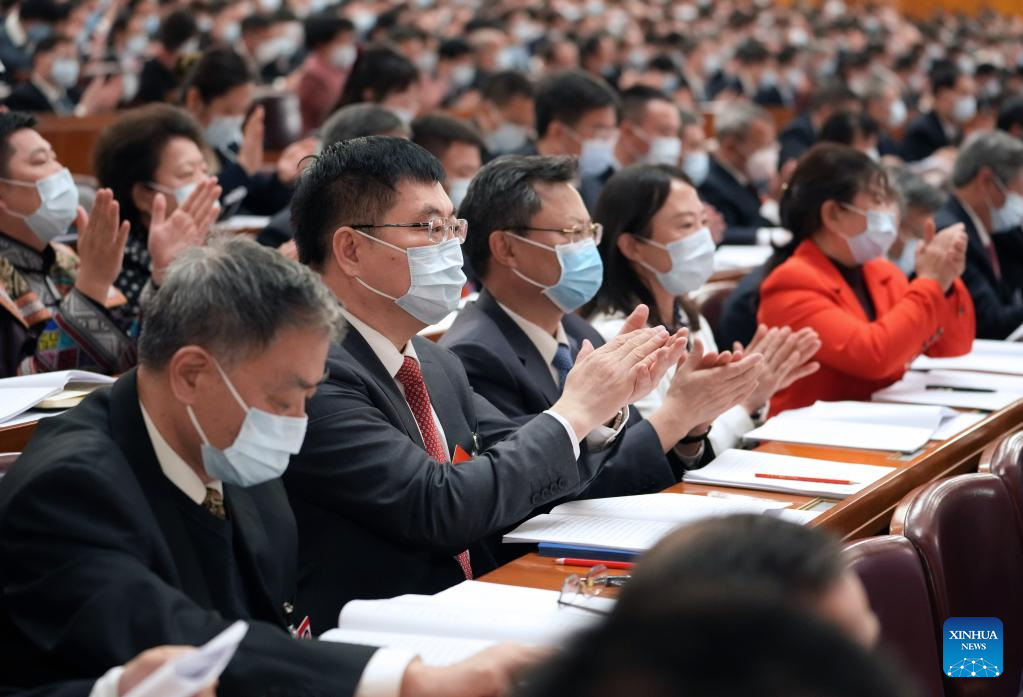 China's national legislature holds 2nd plenary meeting of annual session