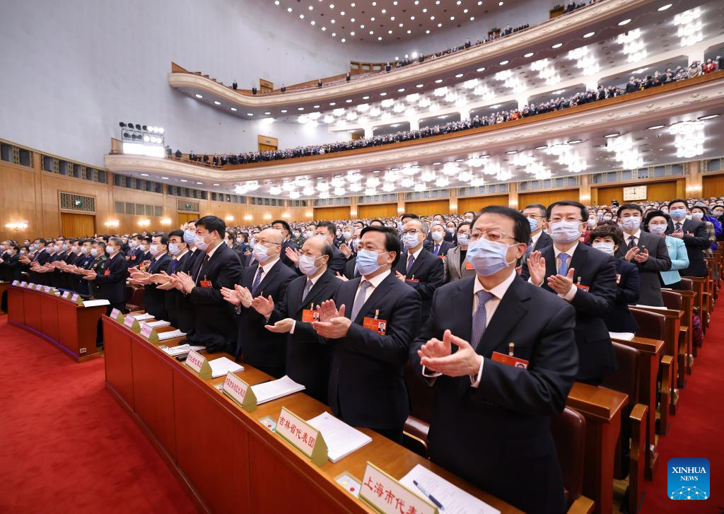 China's national legislature holds 2nd plenary meeting of annual session