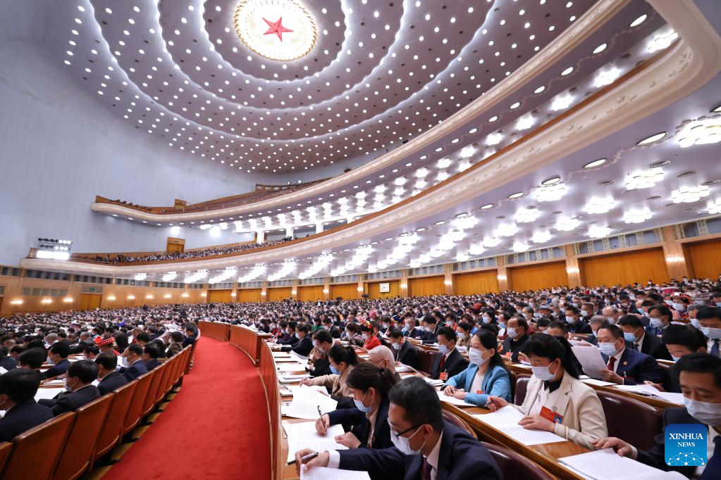 China's national legislature holds 2nd plenary meeting of annual session