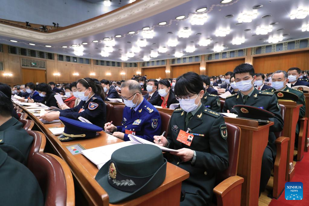China's national legislature holds 2nd plenary meeting of annual session