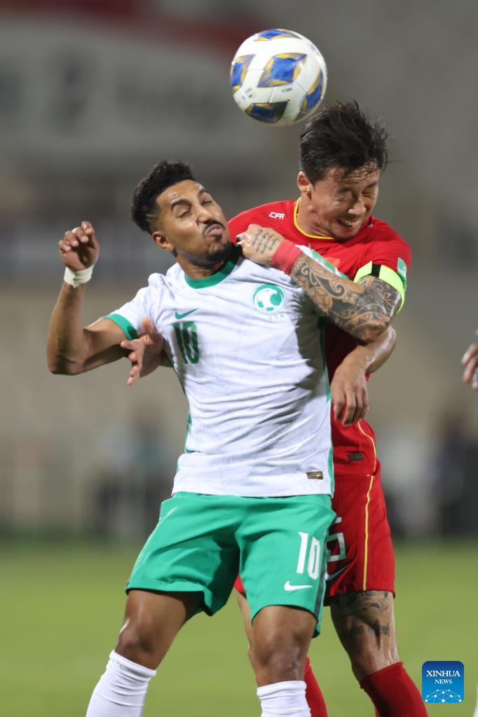 China holds Saudi Arabia 1-1 in World Cup Asian qualifiers