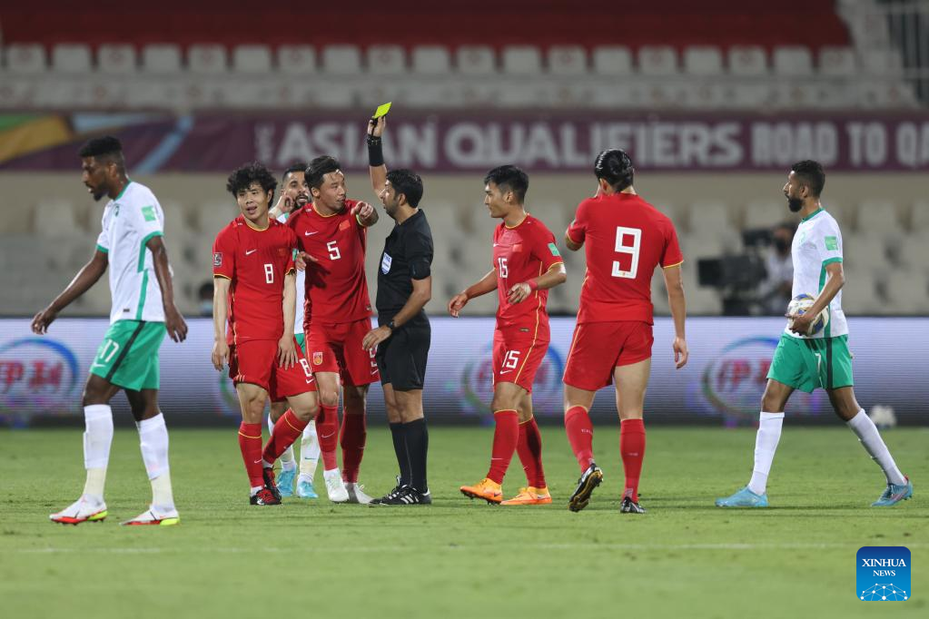 China holds Saudi Arabia 1-1 in World Cup Asian qualifiers