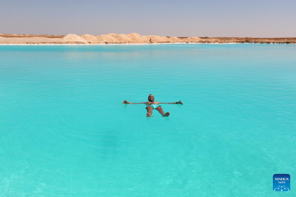 In pics: salt lake at Siwa Oasis in Egypt