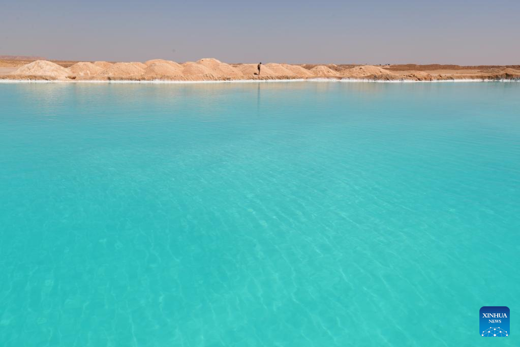 In pics: salt lake at Siwa Oasis in Egypt