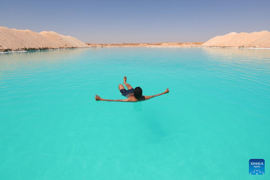 In pics: salt lake at Siwa Oasis in Egypt