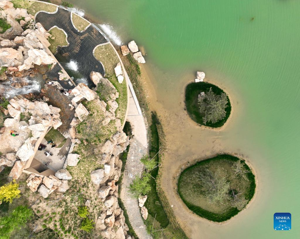 In pics: view of Yuerong Park in Xiong'an New Area