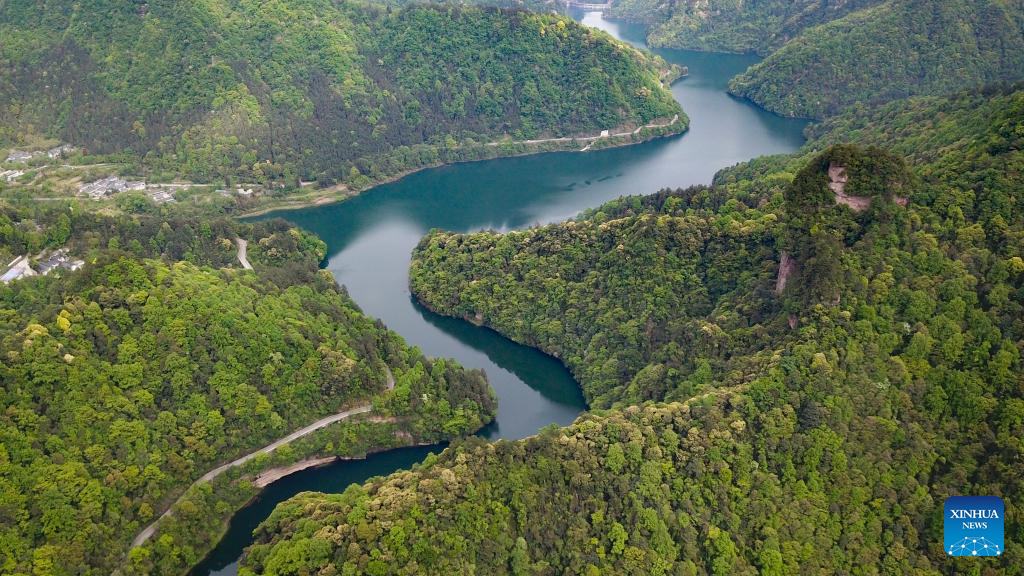 Aerial view of Wulingyuan scenic area in Hunan
