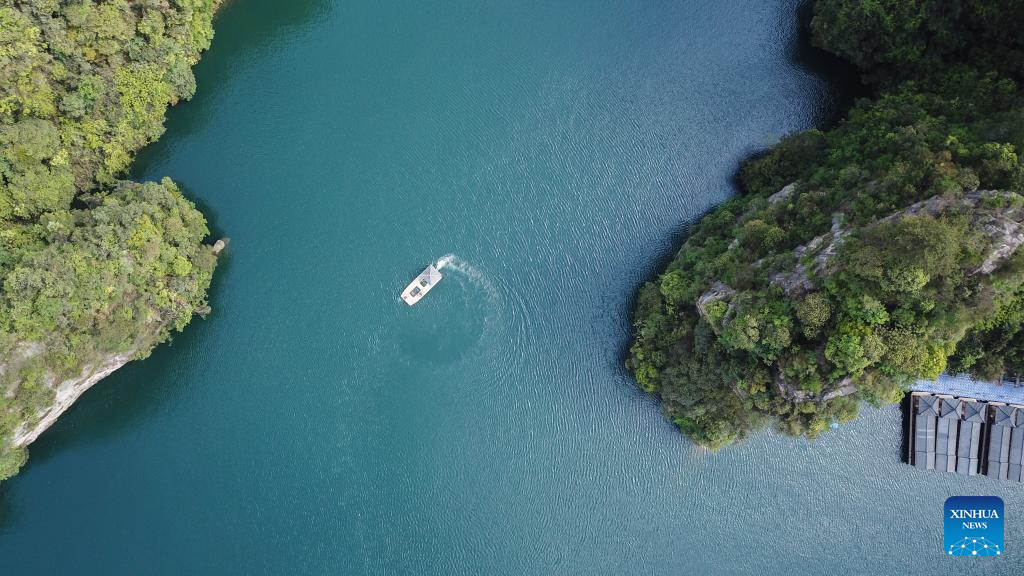 Aerial view of Wulingyuan scenic area in Hunan