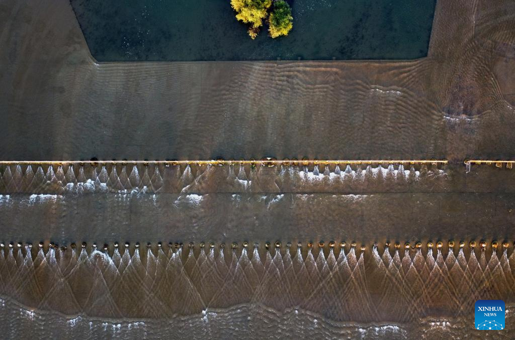 Sceneries of Hutuo River after ecological restoration in Shijiazhuang, N China