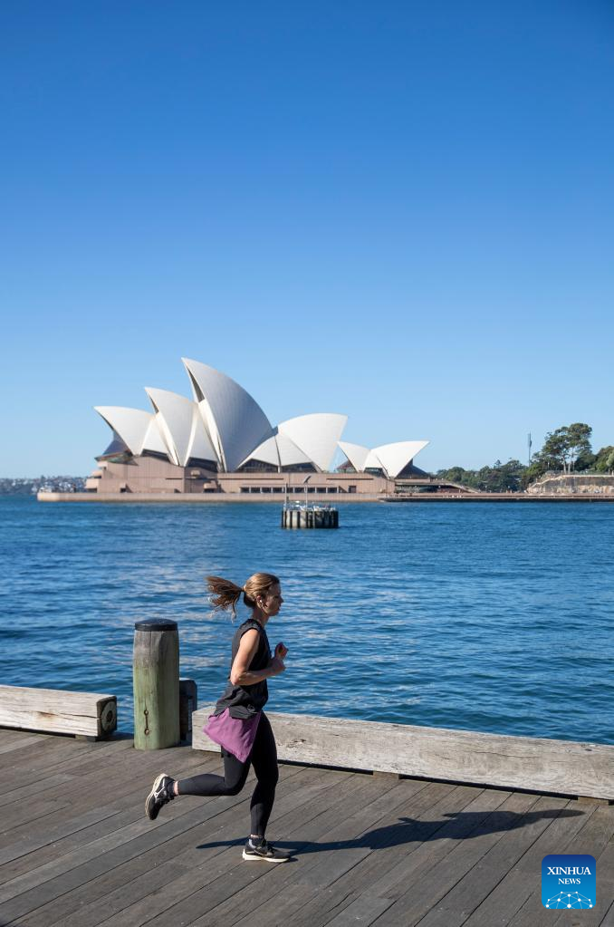 People excercise in Sydney