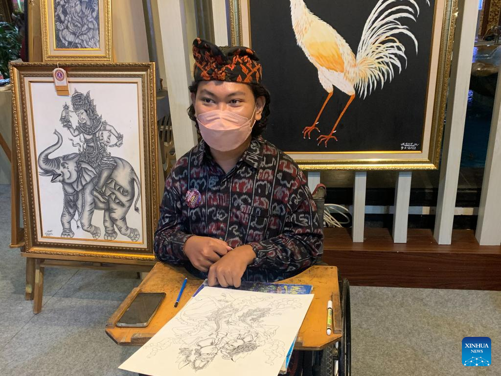 Feature: G20 summit brings hopes to disabled artists in Bali