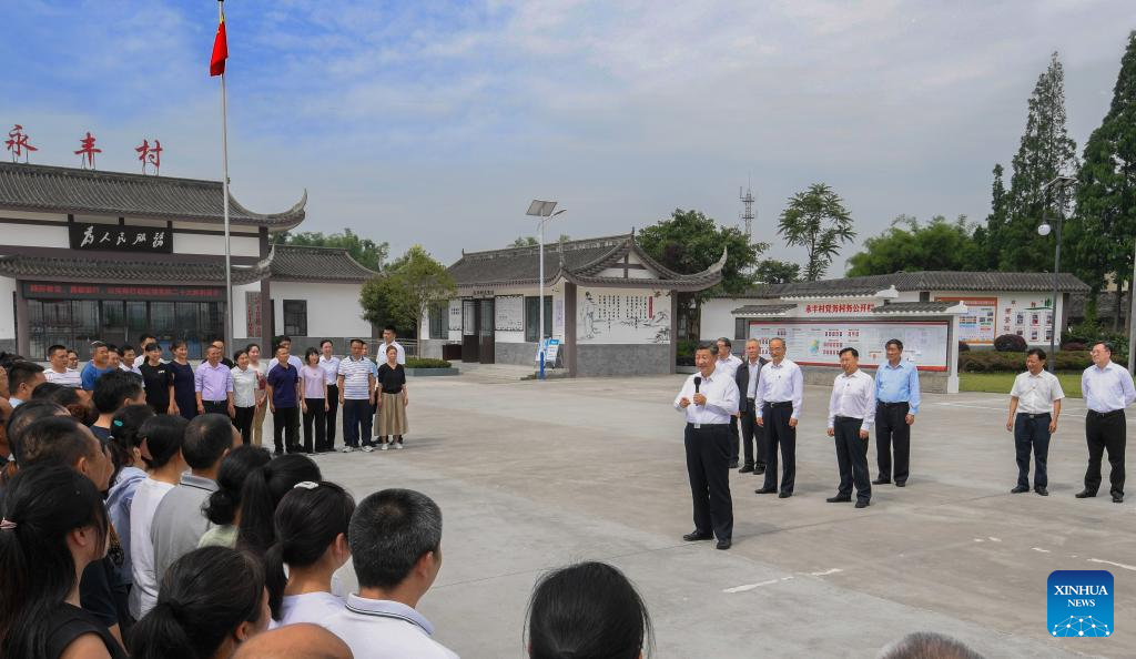 Xi inspects southwestern Chinese city of Meishan