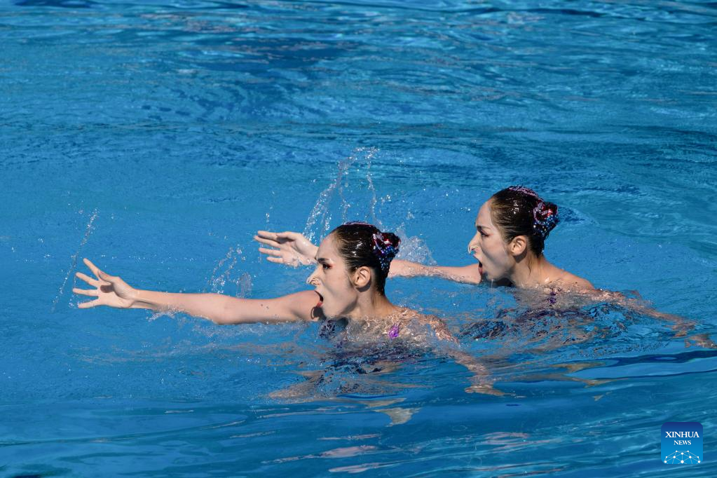 China's twin Wang sisters win gold in Budapest worlds artistic swimming