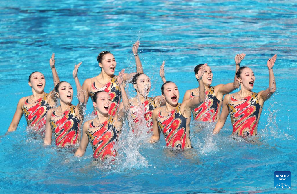 China wins artistic swimming team technical at FINA Worlds