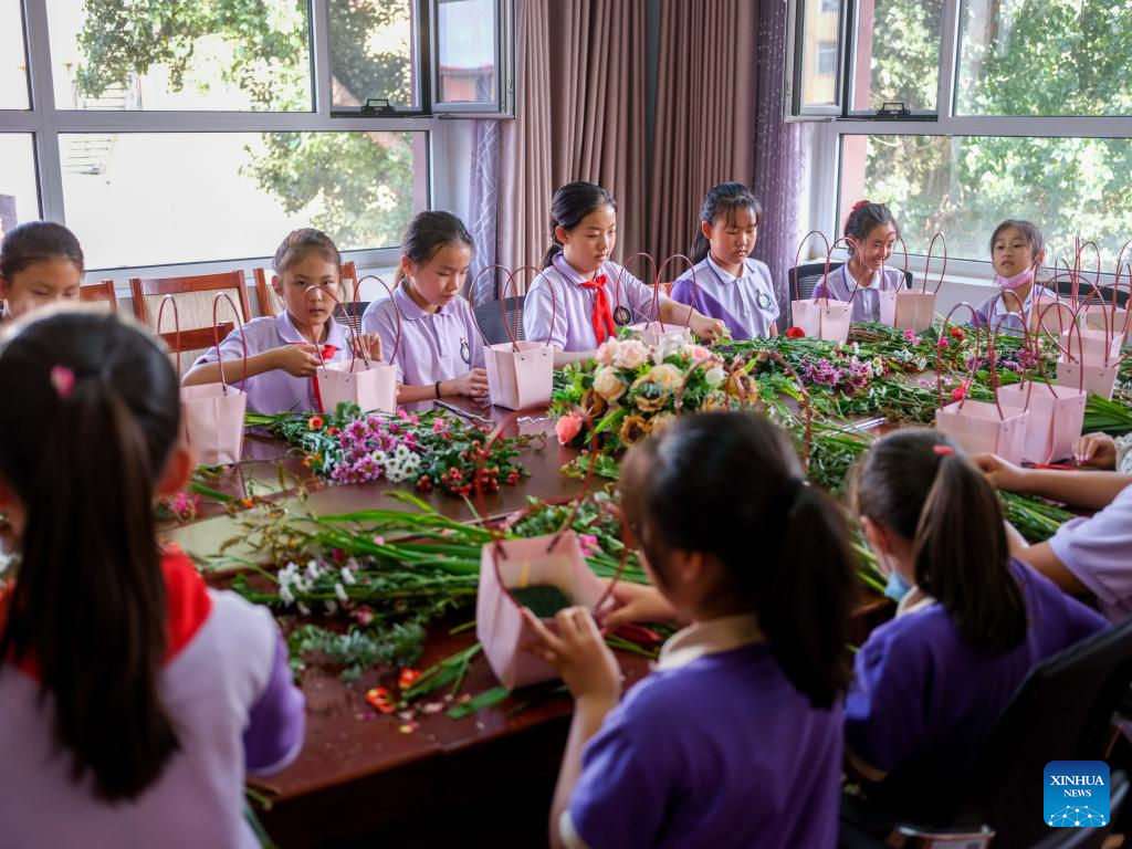 Schools in N China organize after-class activities