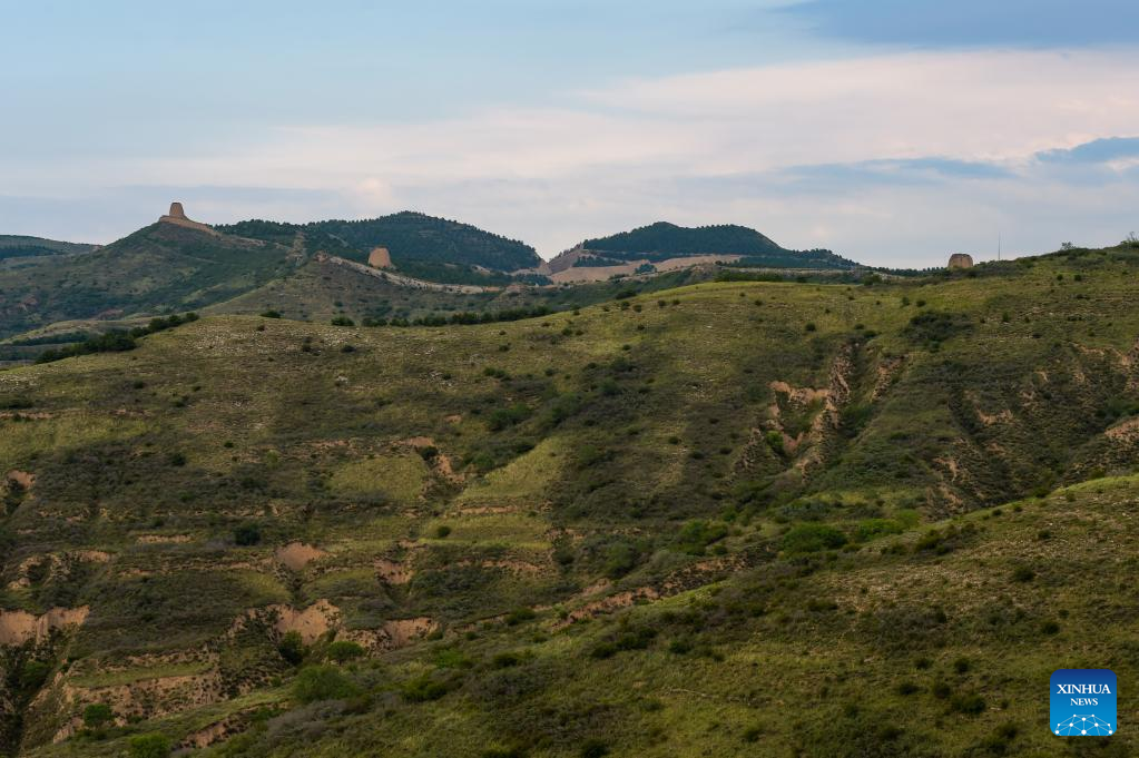 View of Great Wall in China's Inner Mongolia