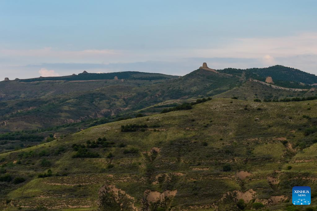 View of Great Wall in China's Inner Mongolia