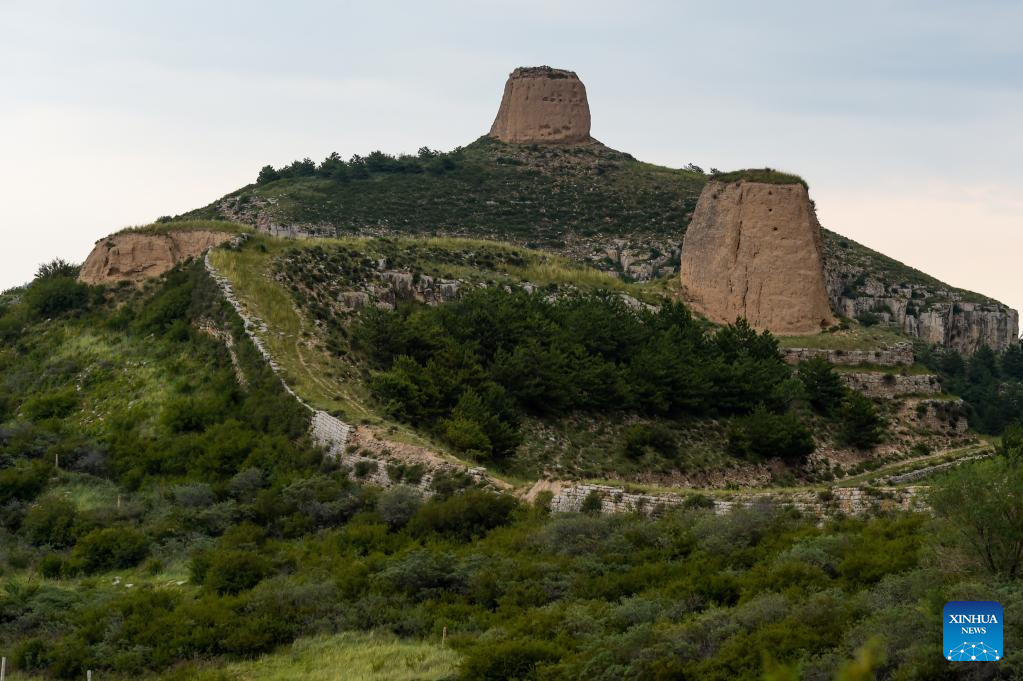 View of Great Wall in China's Inner Mongolia