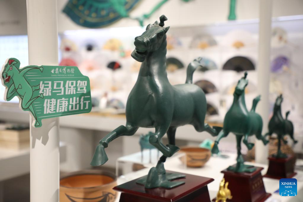 Gansu Provincial Museum promotes cultural products featuring ancient bronze horse statue