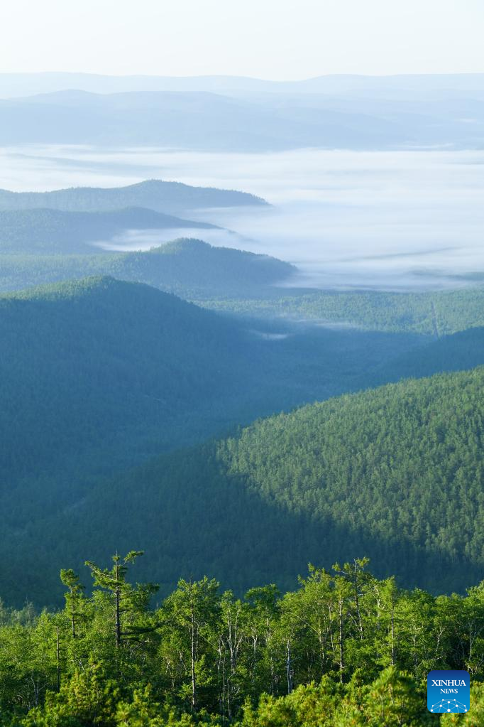 View of Okliet Mountain in N China's Inner Mongolia