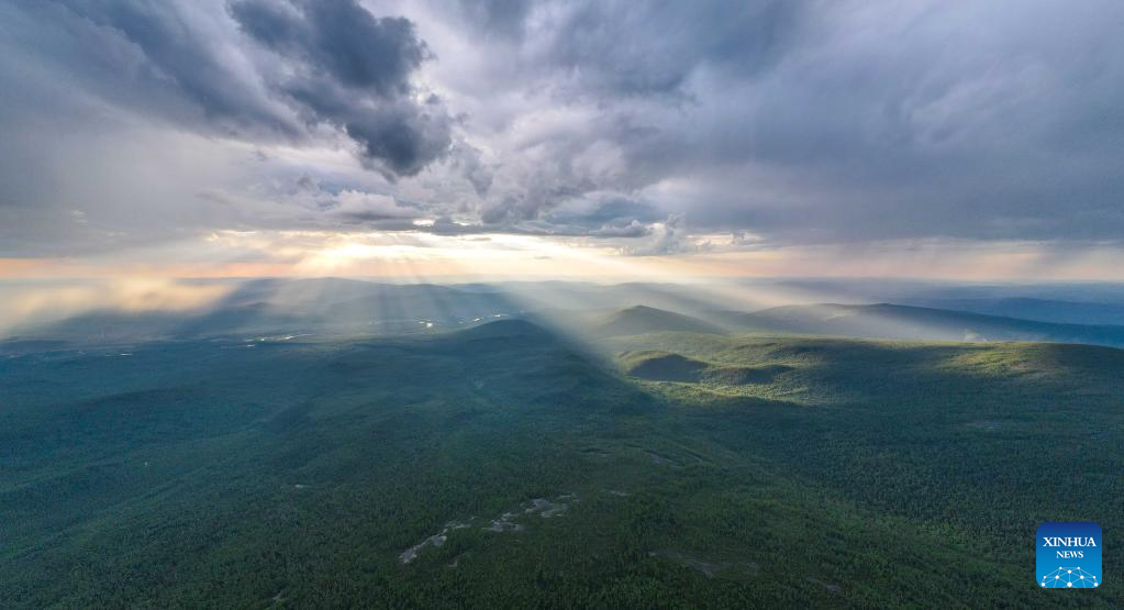 View of Okliet Mountain in N China's Inner Mongolia