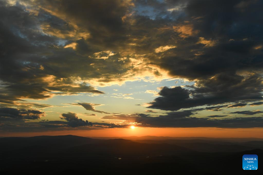 View of Okliet Mountain in N China's Inner Mongolia