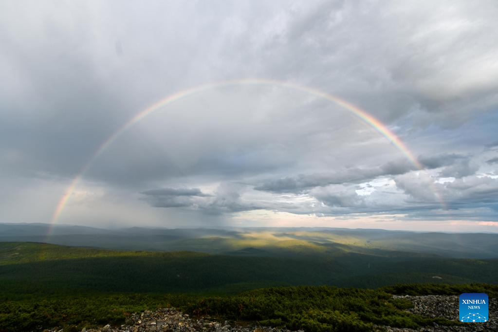 View of Okliet Mountain in N China's Inner Mongolia