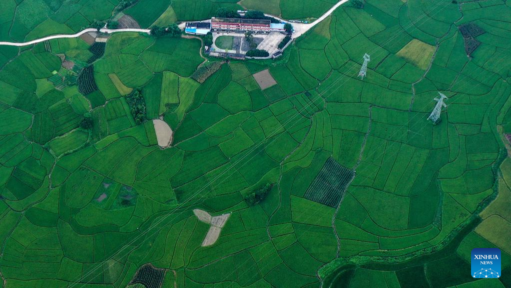 View of villages in south China's Guangxi