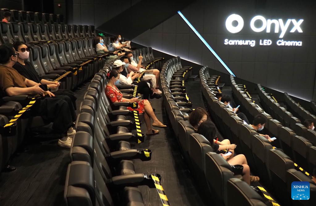 Cinemas in Shanghai resume operation with epidemic prevention measures