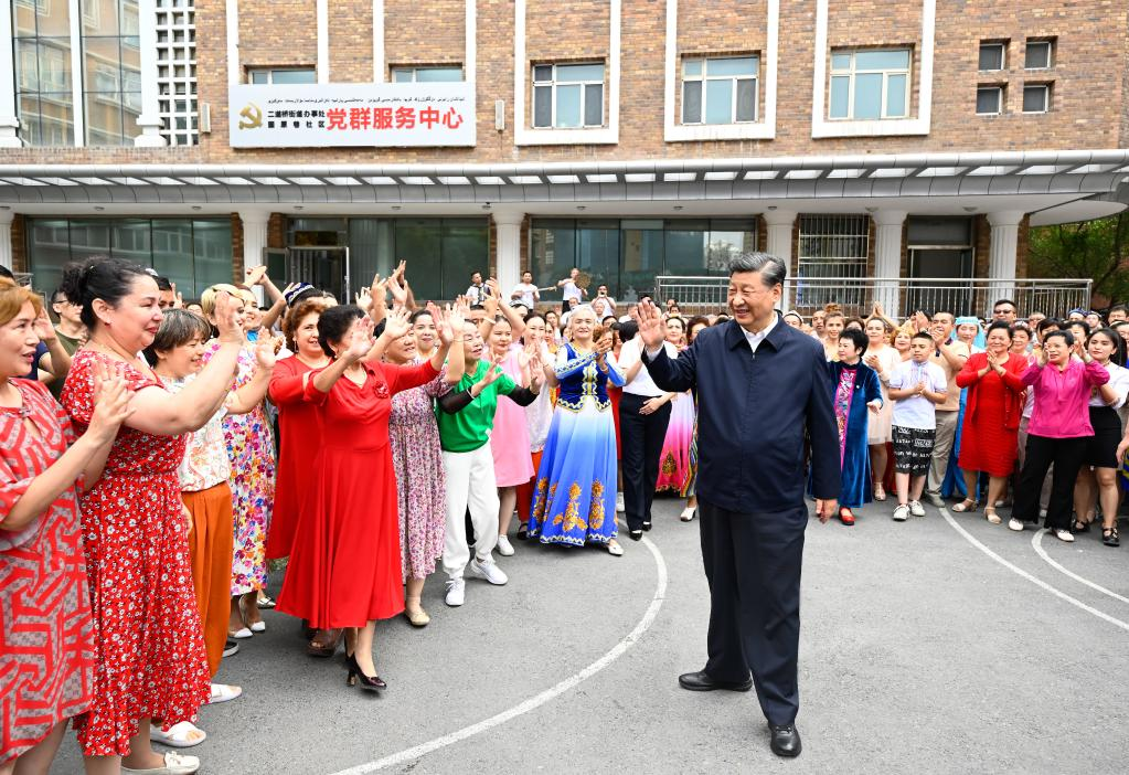 Xi stresses implementing Party's policies on Xinjiang, highlights stability, security