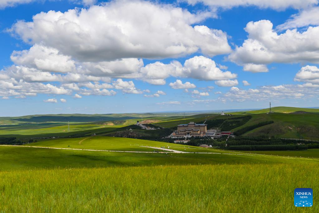 Scenery of grassland in N China's Inner Mongolia