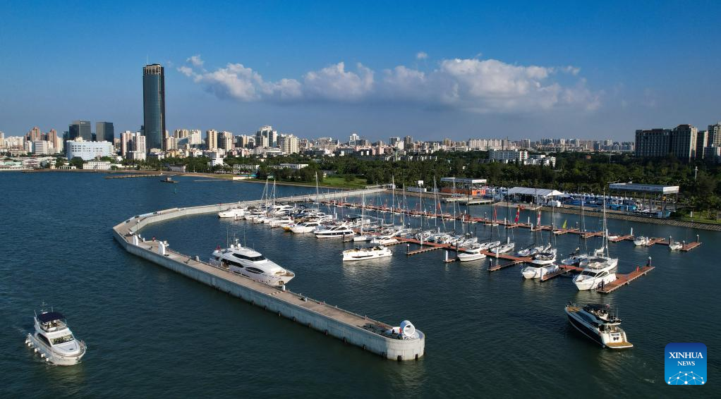 Yacht show held during 2nd China International Consumer Products Expo in Haikou