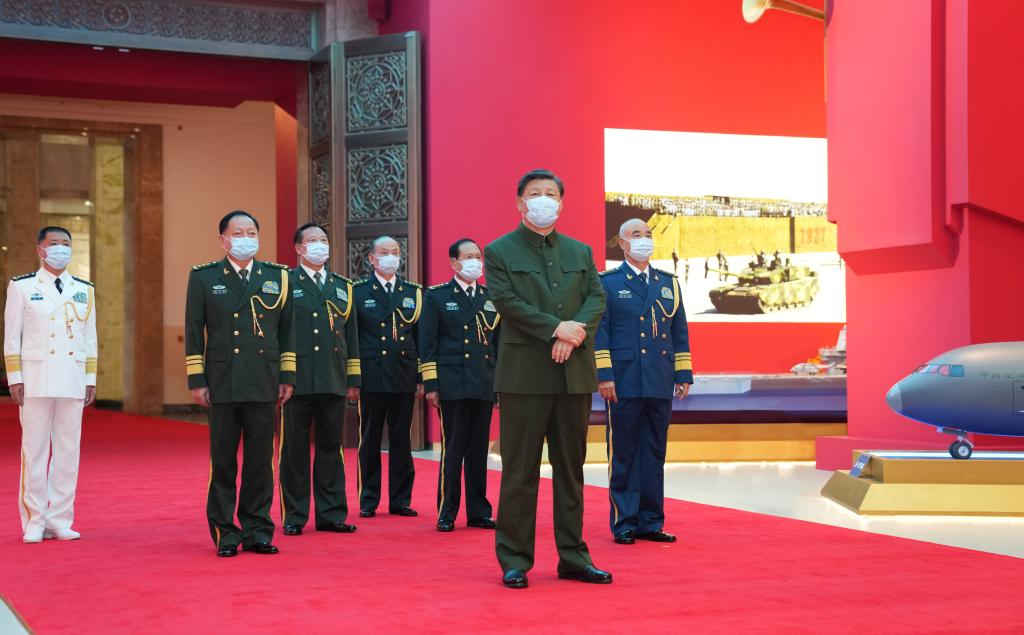 Xi stresses persistent efforts to reach PLA centenary goals