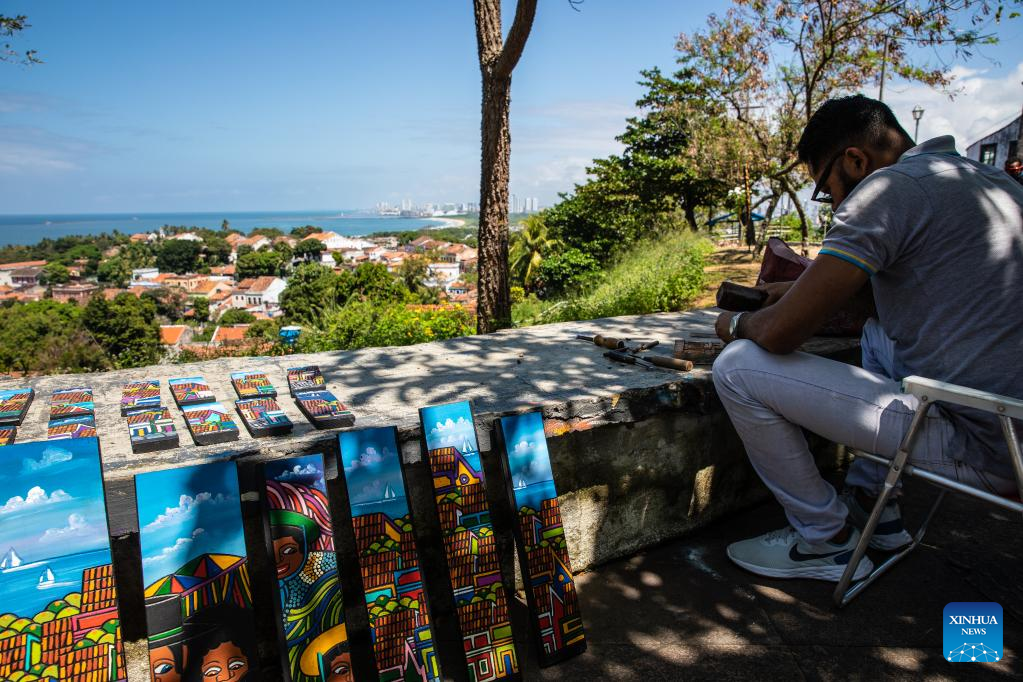 Scenery of UNESCO World Heritage site in Olinda, Brazil