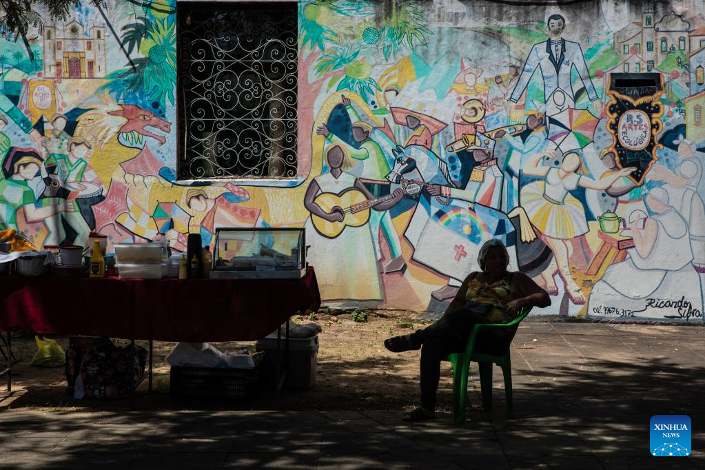 Scenery of UNESCO World Heritage site in Olinda, Brazil