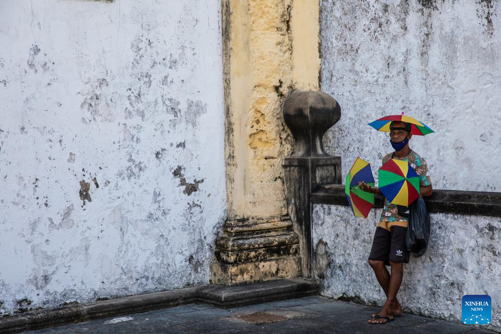 Scenery of UNESCO World Heritage site in Olinda, Brazil