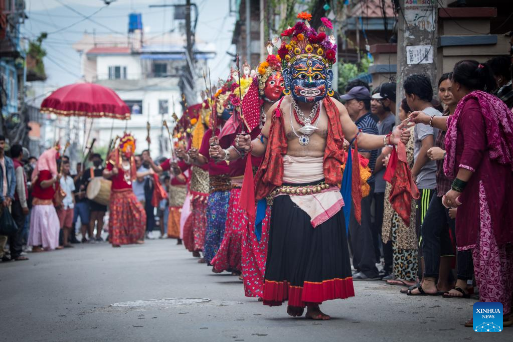 Khadga Jatra festival celebrated in Kathmandu, Nepal