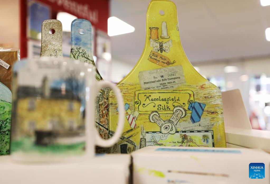 Entrepreneurs, artists keep silk making heritage alive in Macclesfield, Britain