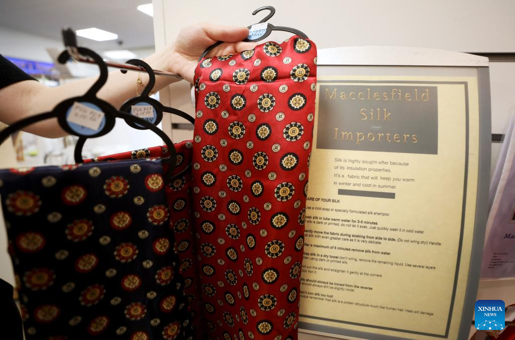 Entrepreneurs, artists keep silk making heritage alive in Macclesfield, Britain