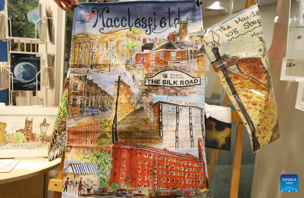 Entrepreneurs, artists keep silk making heritage alive in Macclesfield, Britain